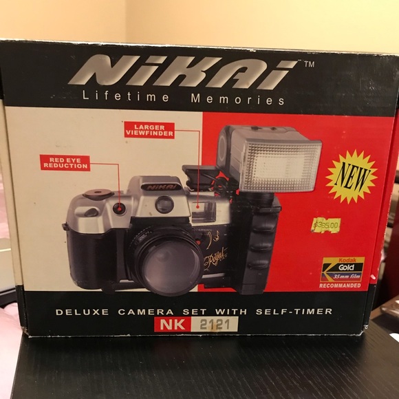 🌟6xHP🌟NIB VTG Nikai Deluxe Camera Set with Self Timer 35mm - Picture 2 of 6